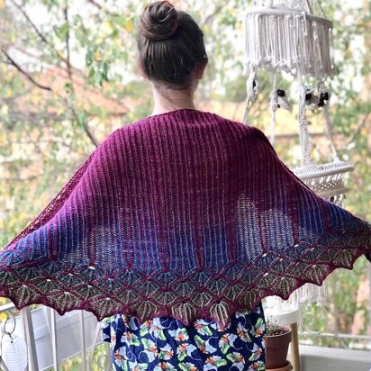 Gothic Arches Shawl - knitting pattern