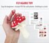 Knitted Fly Agaric Ornament Pattern: Christmas Toadstool Toy (PDF Tutorial)
