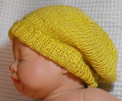 Baby Silk Slouch Knitting Pattern - Madmonkeyknits