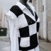 Wednesday Chessboard Crochet Vest
