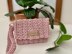 Star stitch wristlet purse