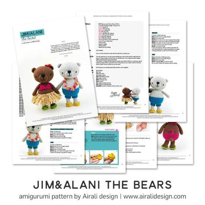 Jim and Alani, the amigurumi bears