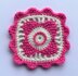 Flower square coaster by HueLaVive