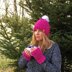 Raspberry Crush Beanie and Gloves Set