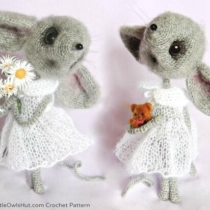 097 Mouse Sofia Crochet+Knitting(dress)