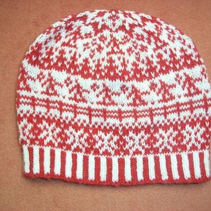 Nordic skier beanie - knitting pattern