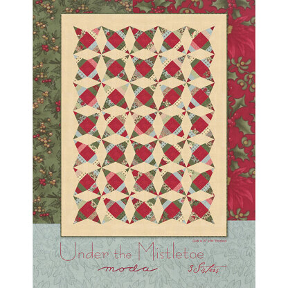 Moda Fabrics Under The Mistletoe Quilt - Downloadable PDF