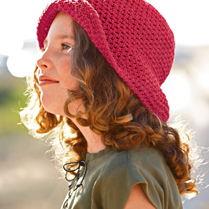 Crocheted Sunhat in Bergere de France Sonora - 25 - Downloadable PDF