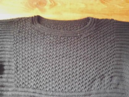 ADRANO, aran-weight cotton pullover for men