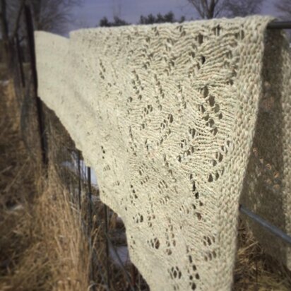 Misty Morning Wrap - knitting pattern