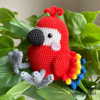 Percy the Parrot by erinmaycrochet