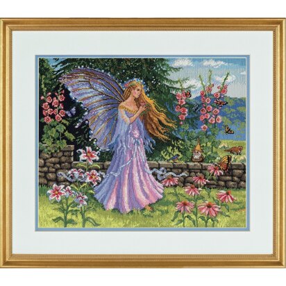 Dimensions Counted Cross Stitch Kit: The Gold Collection: Summer Fairy - 46 x 41 cm