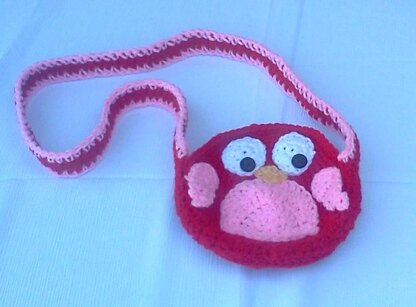 Red Penguin Purse