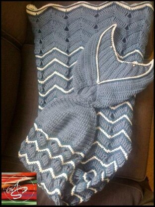 Mermaid Tail Crochet Blanket