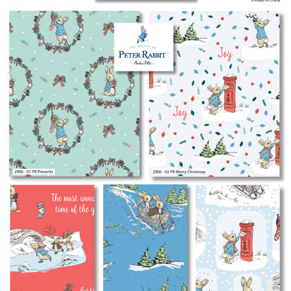 Craft Cotton Company Peter Rabbit The Most Wonderful Time of the Year Fat Quarter Bundle