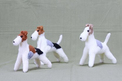 Wire fox terrier amigurumi / ワイヤーフォックステリア あみぐるみ