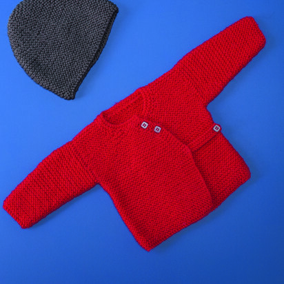 Babies Crossover Cardigan and Hat in Bergere de France Ideal - 72680-10 - Downloadable PDF