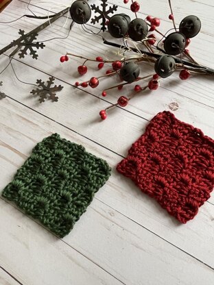 Christmas C2C Coaster Set