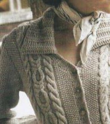 Cable and Moss Stitch Cardigan