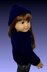 Pdf 18 inch doll knitting pattern. Fits American Girl Doll. Ruffle Neck 004