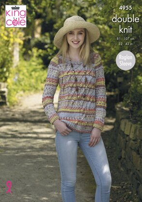 Sweater & Cardigan in King Cole Drifter DK - 4955 - Downloadable PDF