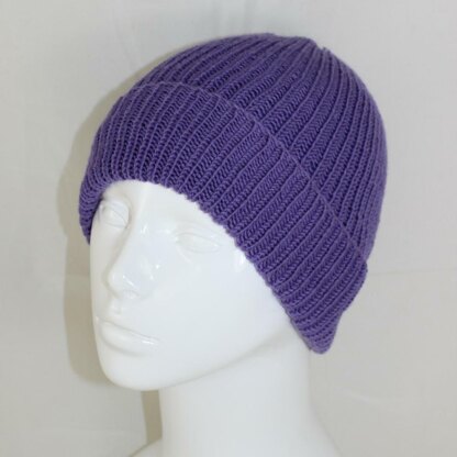 4 Ply Unisex Rib Beanie Hat