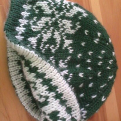 Reversible Snowflake Hat - knitting pattern
