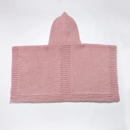 Poncho Blanket Hooded in Wool Couture Beautifully Basic - Downloadable PDF