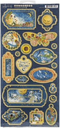 Graphic 45 Dreamland Chipboard Die-Cuts 6"X12" Sheet - 602904