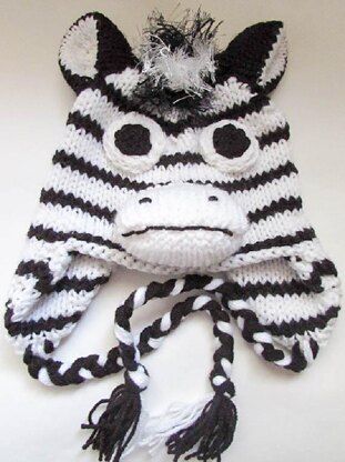 Zebra Hat knit