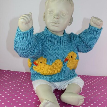 Baby and Toddler Chunky Rubber Duck Sweater