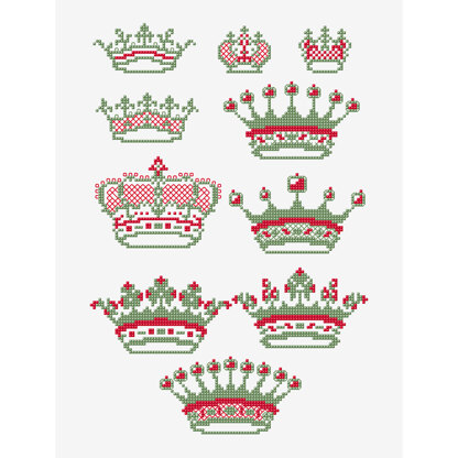 French Crown Jewels in DMC - PAT0780 - Downloadable PDF