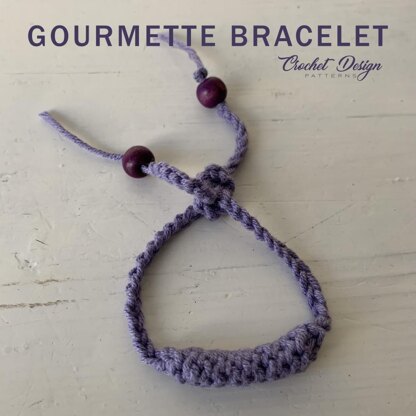 Gourmette Bracelet crochet pdf pattern - How to crochet Jewely - Diy bracelet cuff - Unisex crochet bracelet - crochet gift idea