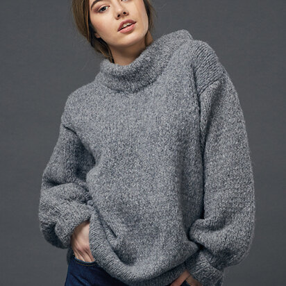 Harper Sweater in Rowan Brushed Fleece - Downloadable PDF