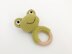 Frog crochet pattern baby rattle Amigurumi teething toy