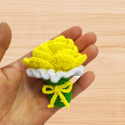 Crochet Flower Bouquet Pattern – Video & Photo Tutorial PDF