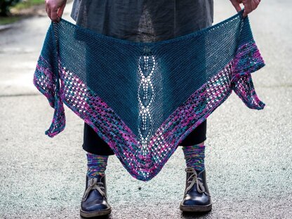 Leaf Line Shawl