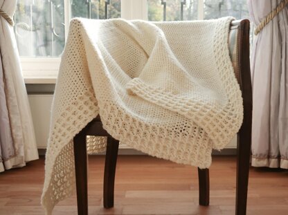 Esme waffle crochet blanket