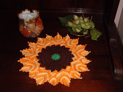 Sunflower doily