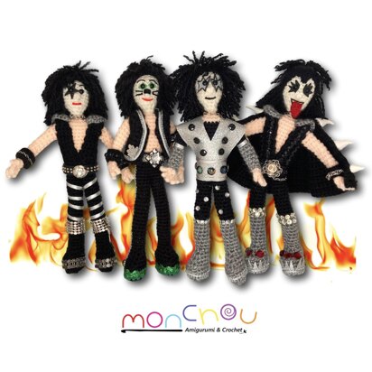 Kiss Rockers Amigurumi