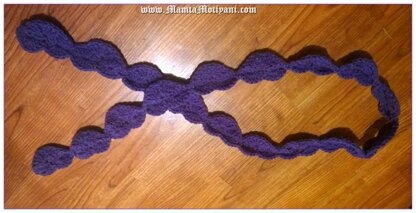 Crochet Scarf Pattern Valentine Hearts Unique Designer