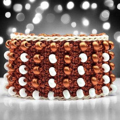 Cinnamon Roll Beaded Bracelet