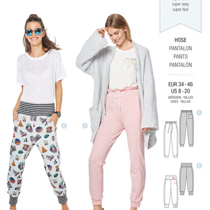 Burda Style Misses' Jogging Pull on Pant B6317 - Paper Pattern, Size 8-20