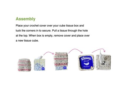 Textured tissue cube cover #5