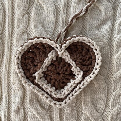 Gingerbread Heart Christmas Ornament