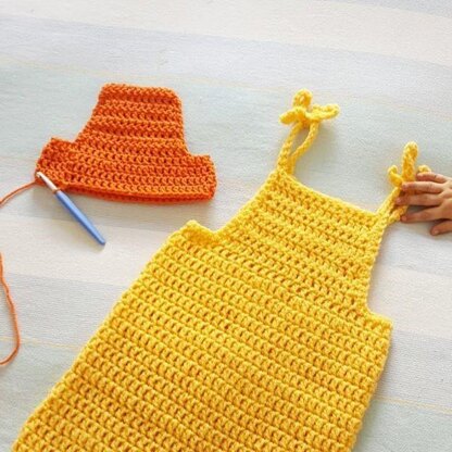 The Lemon Drop Pinafore Dress