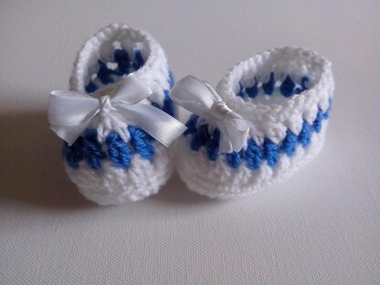 Blue Baby Booties