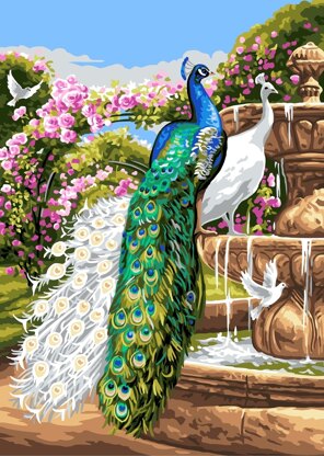 Grafitec Peacock Paradise Tapestry Kit - 50cm x 70cm