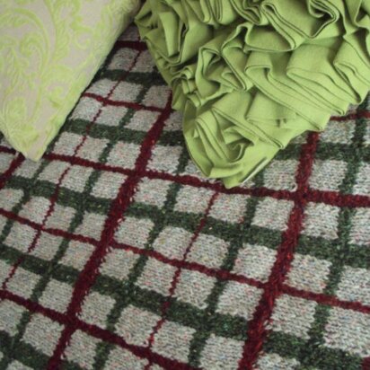 Tartan Throw - knitting pattern