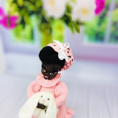Amigurumi doll, crochet doll, crochet bunny, Baby Ruth